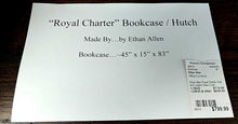 Load image into Gallery viewer, Royal Charter Oak and Leaded Glass Cook Case/Shelf...by Ethan Allen
