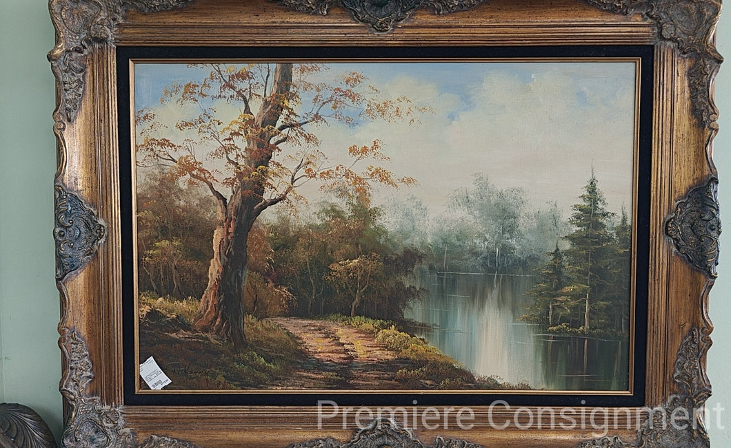 Large Framed Original Oil Painting 