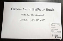 Load image into Gallery viewer, Custom Amish Buffet w/ Hutch
