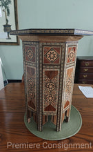 Load image into Gallery viewer, Morrocan Inlayed Side Table with opening top
