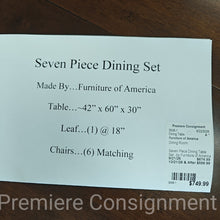 Load image into Gallery viewer, Seven Piece Dining Table Set...by Furniture of America
