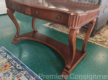 Load image into Gallery viewer, Inlaid Top Writing Desk w/  Drawers
