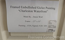 Load image into Gallery viewer, Framed Giclee Painting "Charleston Waterfront"...Daniel Wall
