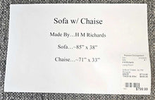 Load image into Gallery viewer, Sofa w/ Chaise...by HM Richards
