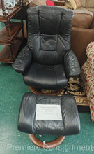 Load image into Gallery viewer, Stressless chair w/ Ottoman...by Ekornes
