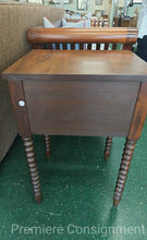 Load image into Gallery viewer, Walnut Spindle Leg Side Table with Drawers
