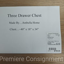 Load image into Gallery viewer, Three Drawer Chest...by Ambella Home
