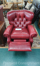 Load image into Gallery viewer, Tufted Leather Recliner Chair...by Ethan Allen
