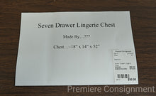Load image into Gallery viewer, Seven Drawer Lingerie Chest
