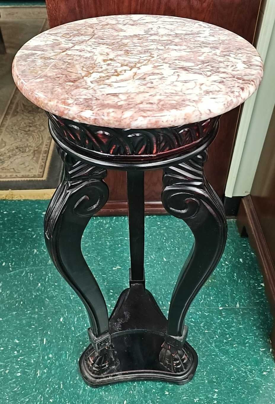 Marble Top Pedestal Display Stand