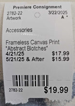 Load image into Gallery viewer, Frameless Canvas Print &quot;Abstract Blotches&quot;

