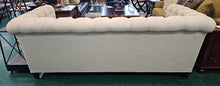 Load image into Gallery viewer, Off White Tufted Chesterfield Sofa w/ Nailhead Trim...by Sam Moore / Hooker
