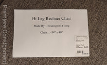 Load image into Gallery viewer, Hi-Leg Recliner Chair...by Bradington Young
