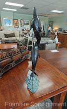 Load image into Gallery viewer, Bronze Dolphin sculpture
