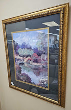 Load image into Gallery viewer, Framed Print &quot; Country Pond w/ Flowers&quot;
