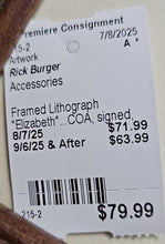 Load image into Gallery viewer, Framed Lithograph &quot;Elizabeth&quot;...by Burger
