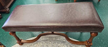 Load image into Gallery viewer, Two Seater Leather Bench ...by Thomasville
