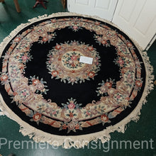 Load image into Gallery viewer, Round Wool Area Rug
