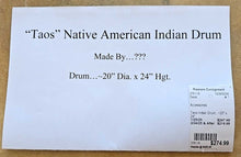 Load image into Gallery viewer, Taos Indian Drum
