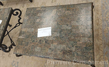 Load image into Gallery viewer, Wrought Iron and Stone Coffee Table
