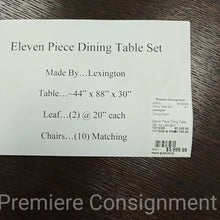 Load image into Gallery viewer, Eleven Piece Dining Table Set...by Lexinton
