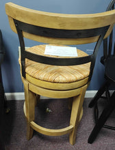 Load image into Gallery viewer, Set of Six Swivel / Rush Seat Stools...by Ballard Design
