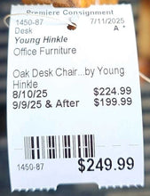 Load image into Gallery viewer, Oak Desk Chair...by Young Hinkle
