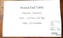 Load image into Gallery viewer, Round End Table...by Uttermost
