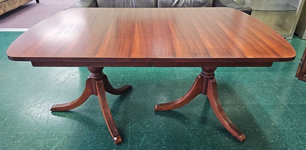 Vintage Double Pedestal Dining Table