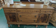 Load image into Gallery viewer, "Jacobean" Oak  Buffet
