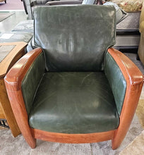 Load image into Gallery viewer, &quot;Agosto&quot; Leather Chair w/ Wood Trim
