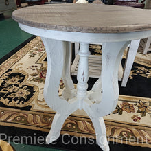 Load image into Gallery viewer, &quot;Distressed&quot; Round Accent Table
