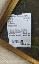 Load image into Gallery viewer, Framed Canvas Painting "Wooded Stream"...by C Holland

