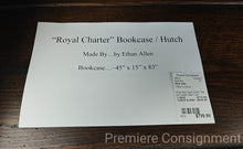 Load image into Gallery viewer, Royal Charter Oak and Leaded Glass Cook Case/Shelf...by Ethan Allen
