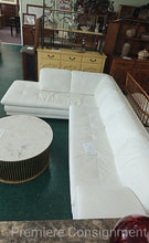 Load image into Gallery viewer, White Leather Sectional Sofa...by Menoir Casa
