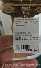 Load image into Gallery viewer, Floor Lamp w/ Oval Shade...by Lampcrafters
