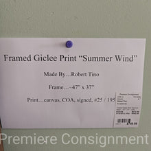 Load image into Gallery viewer, Framed Giclee Print "Summer Wind"...by Robert Tino
