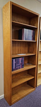 Load image into Gallery viewer, Six Shelf Oak Bookcase
