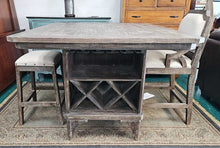 Load image into Gallery viewer, Rustic Hi-Top Table w/ Six Seats
