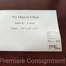Load image into Gallery viewer, Six Drawer Chest...by Coaster

