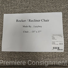 Load image into Gallery viewer, Recliner / Rocker Chair...by Lazyboy
