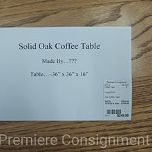Load image into Gallery viewer, Oak Coffee Table
