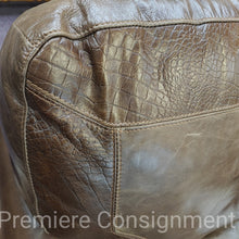 Load image into Gallery viewer, &quot;Almond Paisley&quot;  Leather Chair...by USA  Premium Leather
