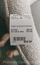Load image into Gallery viewer, Single Upholstered Barstool
