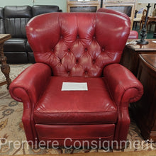 Load image into Gallery viewer, Tufted Leather  Recliner Chair...by Ethan Allen
