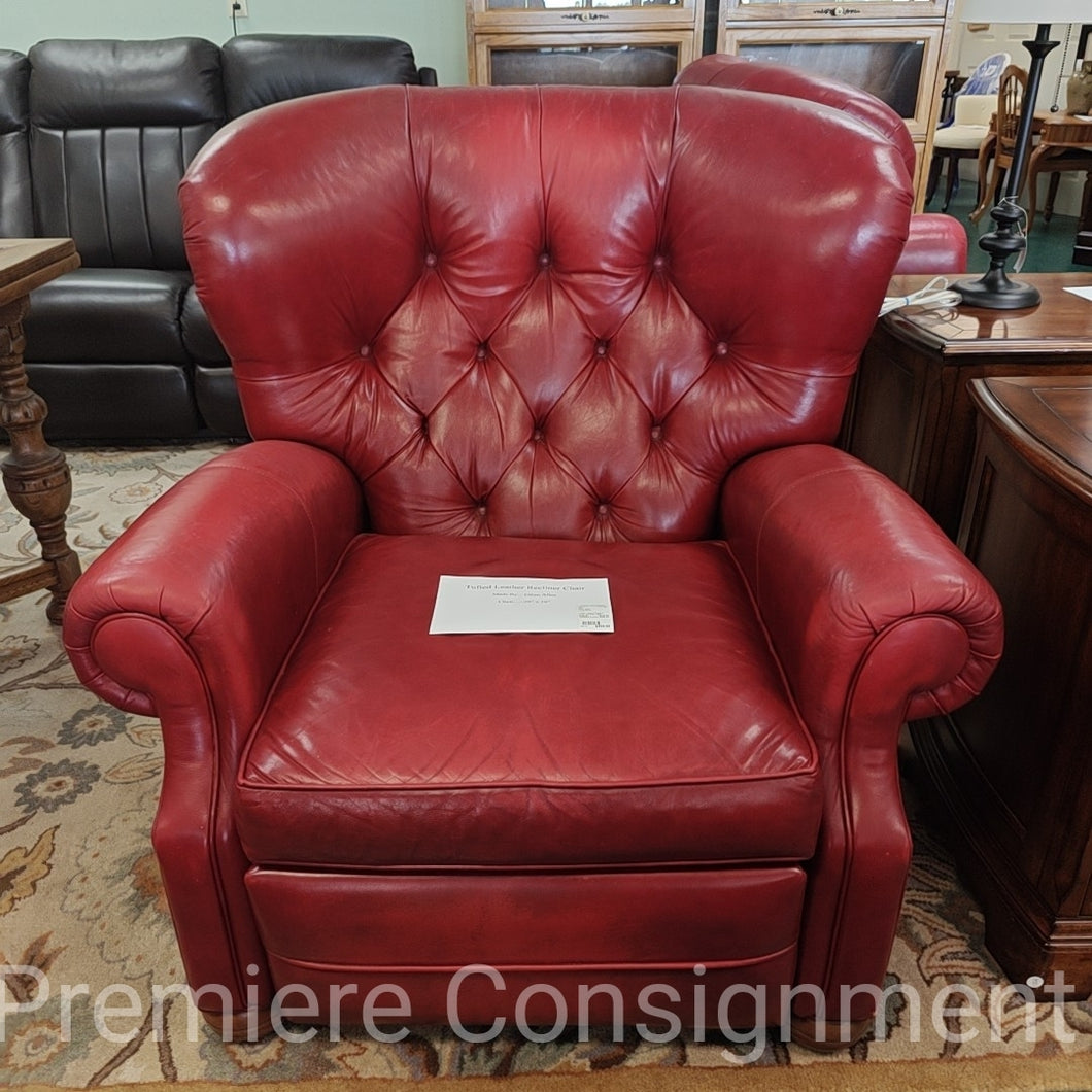 Tufted Leather  Recliner Chair...by Ethan Allen