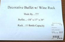 Load image into Gallery viewer, Buffet w/ Wine Rack

