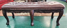 Load image into Gallery viewer, Tufted Leather Bench
