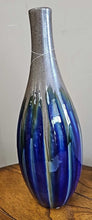 Load image into Gallery viewer, Decorative Pottery Vase...Blue &amp; Brown
