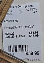 Load image into Gallery viewer, Framed Print &quot;Gutenfelz&quot;
